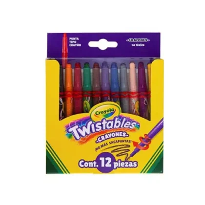 CRAYONES CRAYOLA MINI TWISTABLES 12 PIEZAS