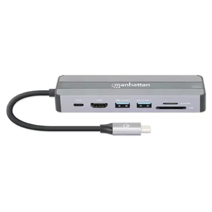 DOCKING STATION MANHATTAN USB-C 7 PUERTOS