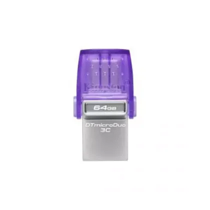 MEMORIA USB KINGSTON DATATRAVELER MICRODUO 3C, 64GB, USB A/C