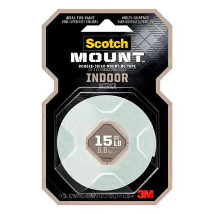 CINTA DE MONTAJE SCOTCH 110H DOBLE CARA 12.7MMX2.3M 1 PIEZA
