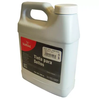 TINTA PARA SELLO STAFFORD AZOR COLOR AZUL 1000 ML