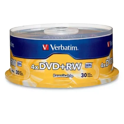 DVD+RW VERBATIM VB94834 120M/4.7GB PAQUETE CON 30 DISCOS