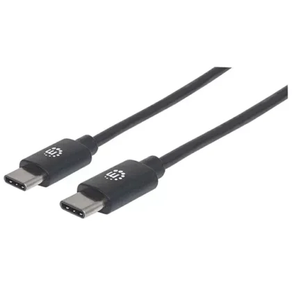 CABLE MANHATTAN USB C MACHO-USB C MAC50CM NEGRO