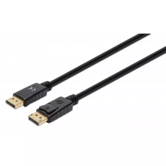 CABLE MANHATTAN DISPLAYPORT V1.4 M-M, 1.0M NEGRO