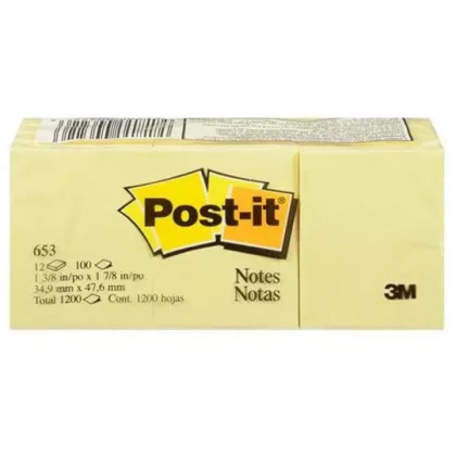 NOTA ADHESIVA POST-IT 653 AMARILLO