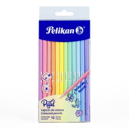 COLORES PELIKAN REDON PASTEL CON 12 PZS