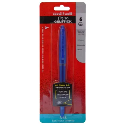 BOLIGRAFO GELSTICK UNIBALL AZOR PUNTO FINO 0.7MM AZUL