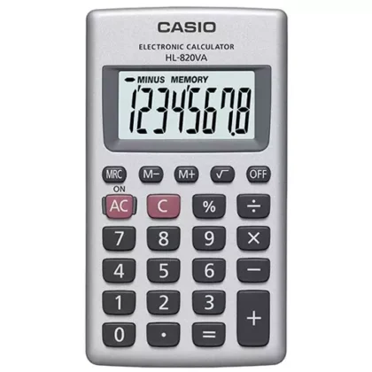CALCULADORA CASIO BASICA 8 DIG HL820