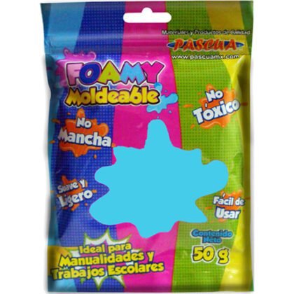 FOAMY MOLDEABLE PASCUA 50GR AZUL CIELO