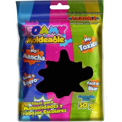 FOAMY MOLDEABLE PASCUA 50GR NEGRO