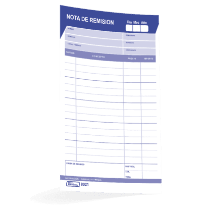 BLOCK REMISION PRINTAFORM TAMAÑO 1/2 CARTA ORIGININAL Y COPIA 50 JUEGOS