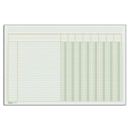 BLOCK TABULAR DE CONCEPTO 8 COLUMNAS PRINTAFORM B-3408 TAMAÑO CARTA 50 HOJAS