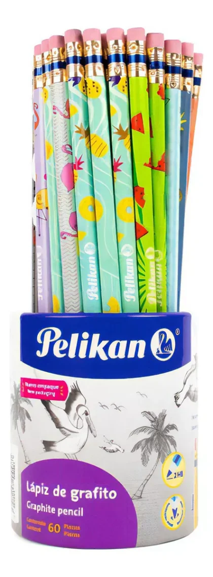 LAPIZ TRIANGULOR PELIKAN NO.2 HB CON DISEÑO