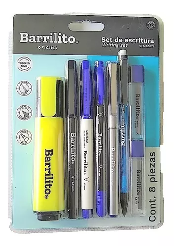 SET DE ESCRITURA BARRILITO MED CON 8