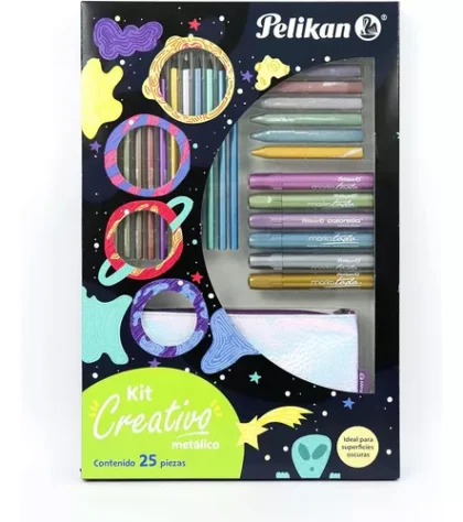SET CREATIVO PELIKAN EDICION METALICO