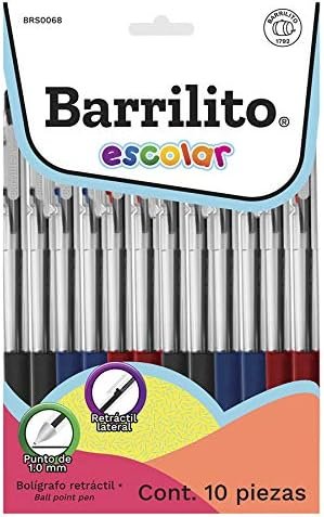 BOLIGRAFO BARRILITO RETRACTILT SURT CON 10