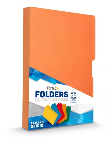 FOLDER FORTEC INTENSO OFICIO NARANJA