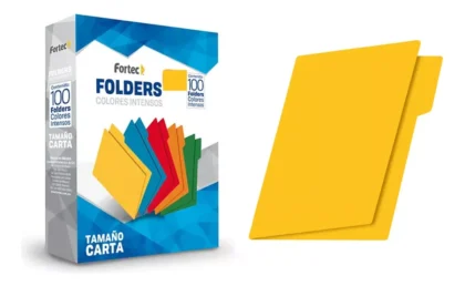 FOLDER FORTEC INTENSO CARTA AMARILLO