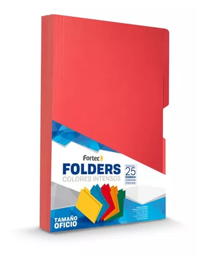 FOLDER FORTEC INTENSO OFICIO ROJO
