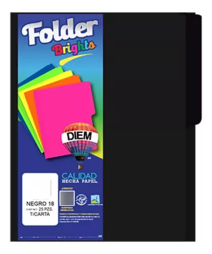 FOLDER DIEM CARTA NEGRO 18