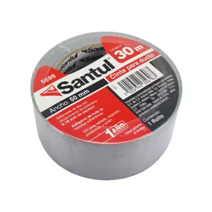 CINTA DUCTO SANTUL 48MMX30MT PLATA