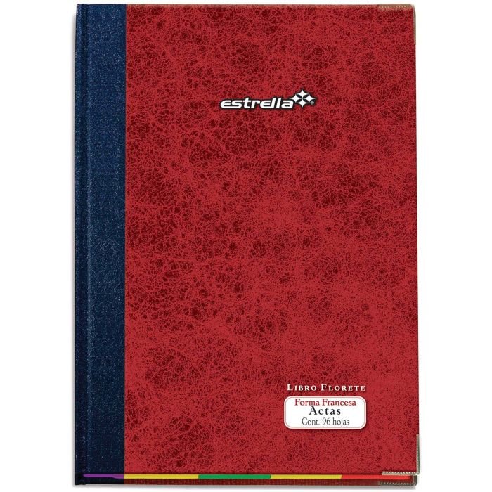 LIBRO FLORETE FORMA FRANCESA ESTRELLA ACTAS 96H