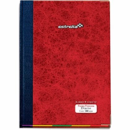 LIBRO FLORETE FORMA FRANCESA ESTRELLA DIARIO144H