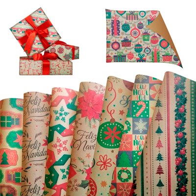 PAPEL PARA REGALO PADI NAVIDAD SURTIDO