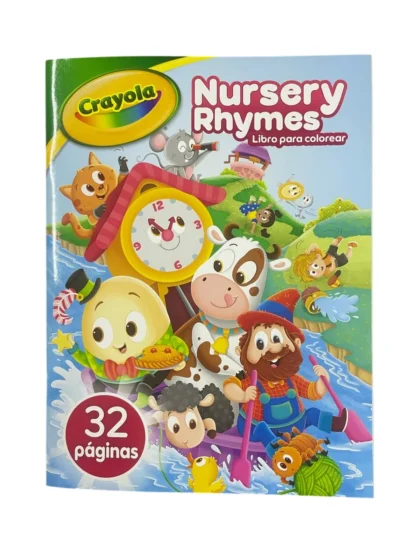 LIBRO PARA COLOREAR NURSEY RHYMES 32 PAGINAS CRAYOLA