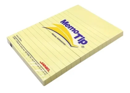 BLOCK MEMOTIP JANEL 4"X6" RAYADO 100 H