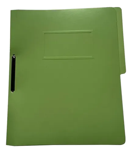 FOLDER CON BROCHE TAMAÑO OFICIO BACO VERDE C