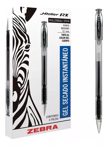 BOLIGRAFO ROLLERBALL J-ROLL RX 0.7 NEGRO ZEBRA
