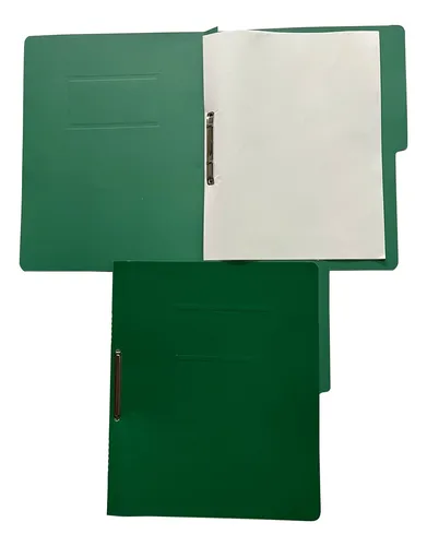 FOLDER CON BROCHE TAMAÑO OFICIO BACO VERDE O