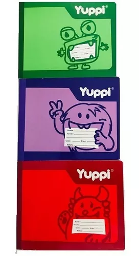 CUADERNO FORMA ITALIANA COSIDO YUPPI DE RAYA 100 HOJAS