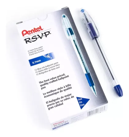 BOLIGRAFO PENTEL R.S.V.P. 0.7MM AZUL