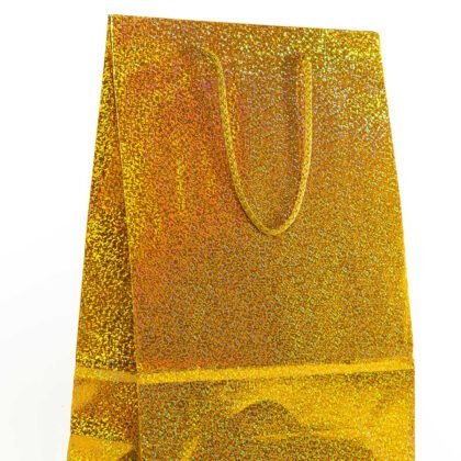 BOLSA PARA REGALO GALAS JANEL HOLOGRAFICA GRANDE ORO
