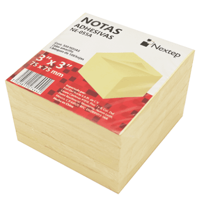 BLOCK NEXTEP 3"X3" AMARILLO 100H
