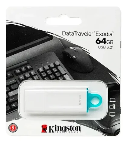 MEMORIA USB 64GB KINGSTON BLANCO