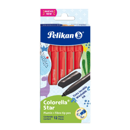 PLUMIN PELIKAN COLORELLA STAR ROJO