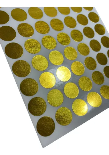 ETIQUETAS REDONDAS JLM 14MM ORO CON 105