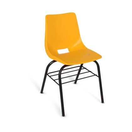 SILLA DE POLIPROPILENO MEDIANA CON PARRILLA