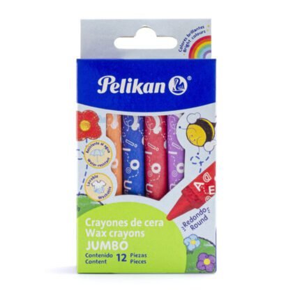 CRAYONES PELIKAN JUMBO REDONDO CON 12