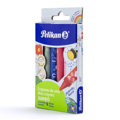 CRAYONES PELIKAN JUMBO REDONDO CON 6