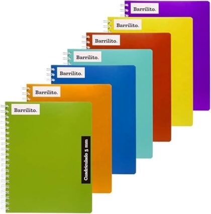 CUADERNO PROFESIONAL BARRILITO DOBLE ARILLO CUADRO CHICO 100 HOJAS