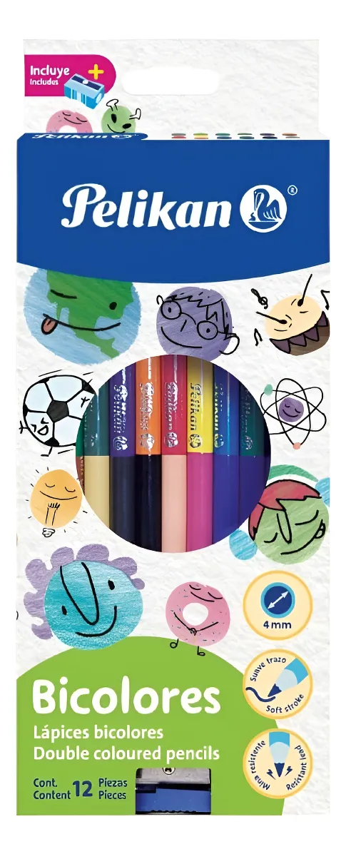 COLORES PELIKAN BICOLOR 12 = 24